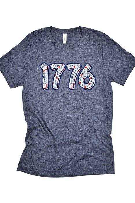 1776 Floral Tee - Bitsy Gypsy Boutique
