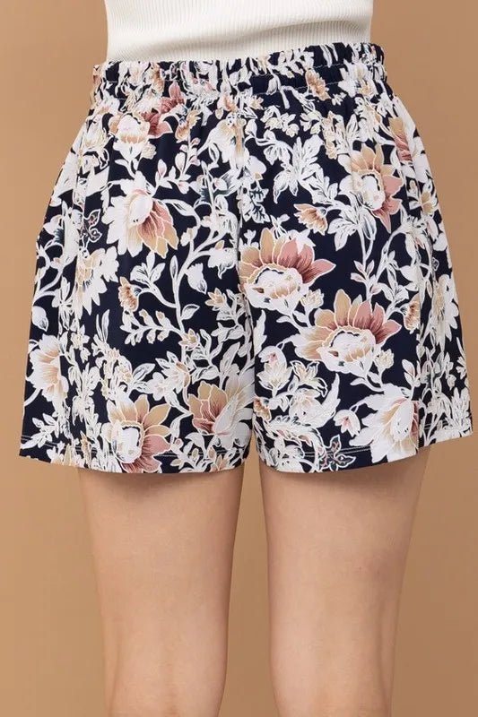 And The Why Wrinkle - free Stretchy Cooling Fabric Shorts - Bitsy Gypsy Boutique