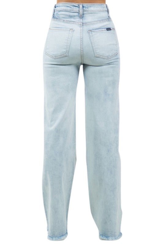 Charlotte Varsity Wide Leg Jean - Bitsy Gypsy Boutique