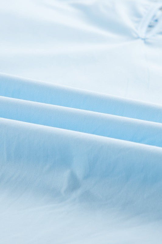 cotton mint ruffle layered blouse - Bitsy Gypsy Boutique