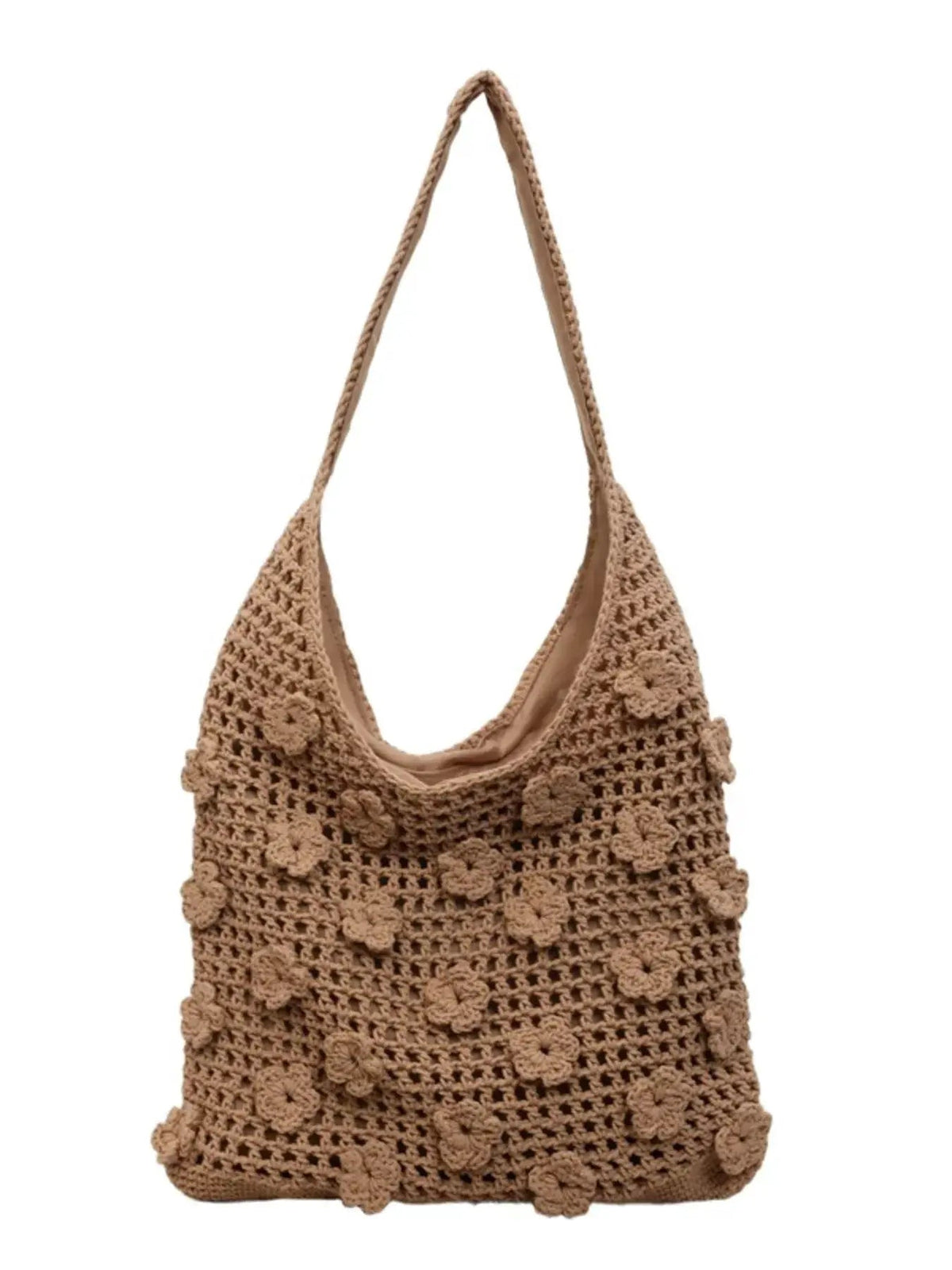 Crochet Floral Shoulder Bag - Bitsy Gypsy Boutique