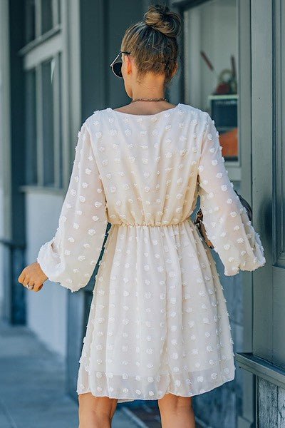 Dotted long sleeve dress - Bitsy Gypsy Boutique