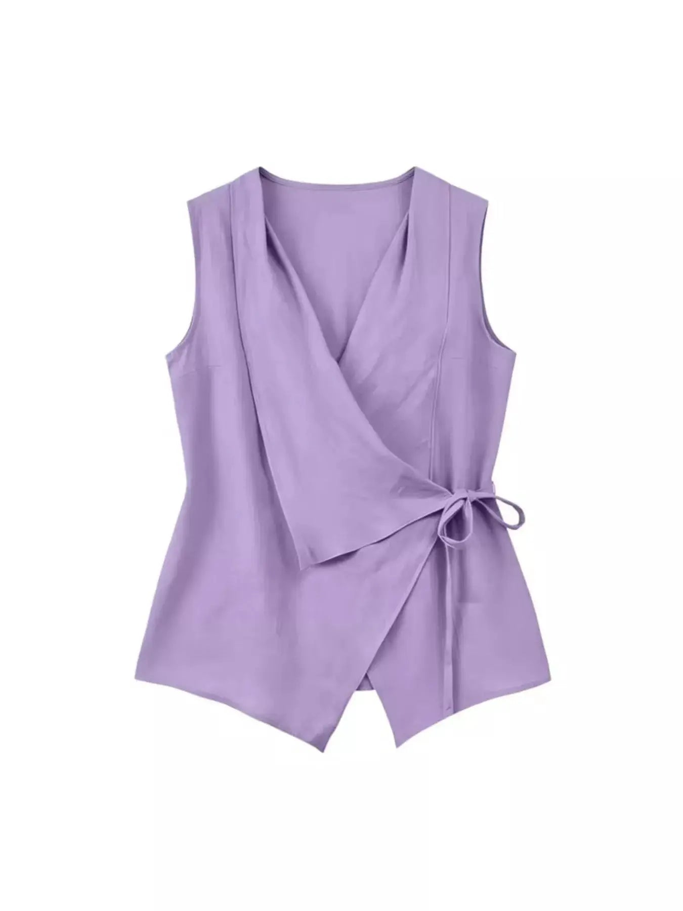 Tie Detail Sleeveless Top by Trendsi