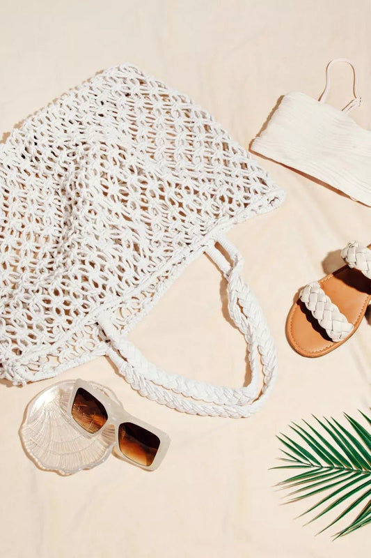 Fame Braided Square Tote Bag - Bitsy Gypsy Boutique