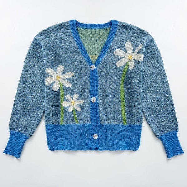 Flower cardigan - Bitsy Gypsy Boutique