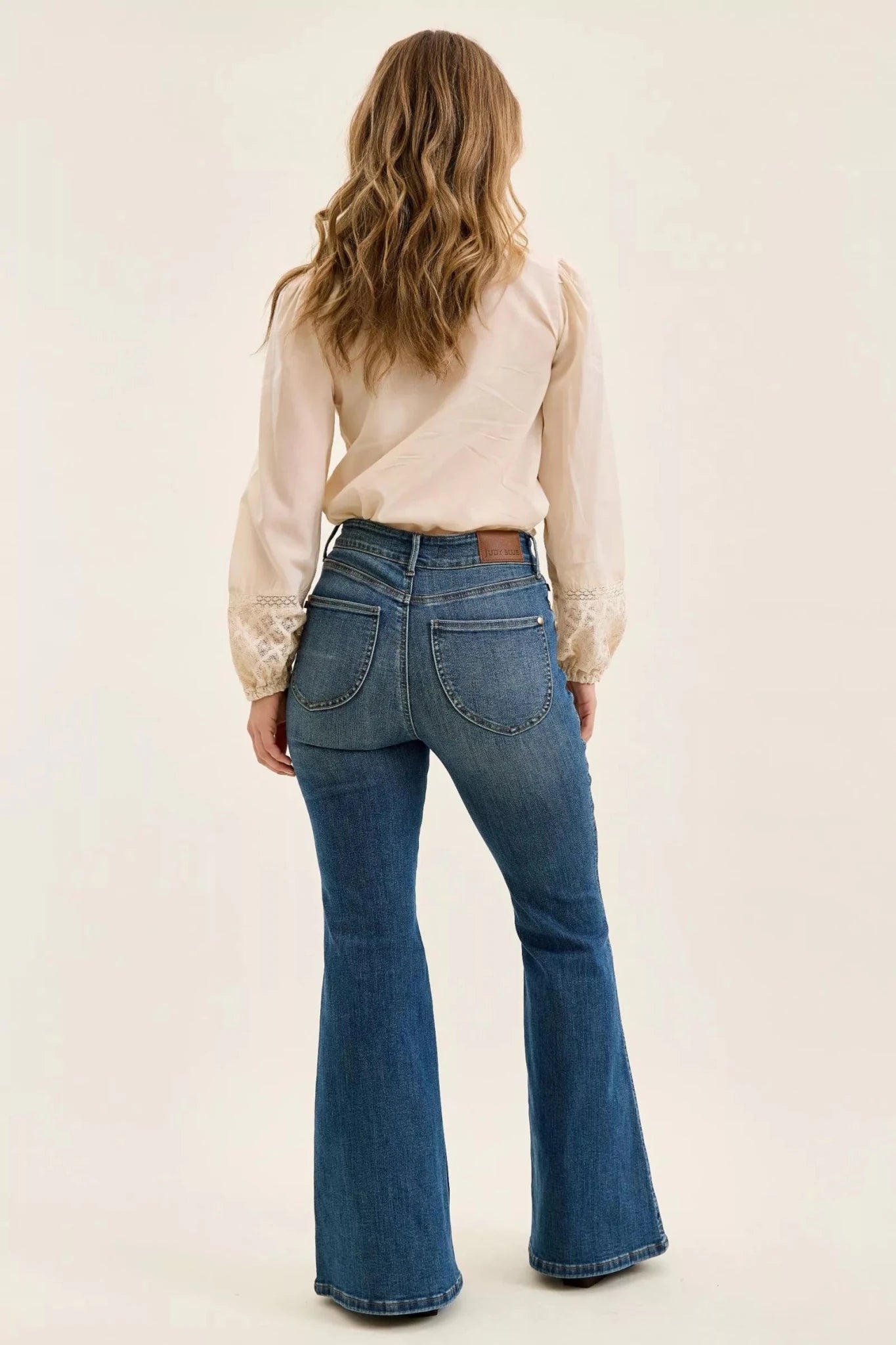 Judy Blue High Waist Double Button Tummy Control Flare Jeans - Bitsy Gypsy Boutique