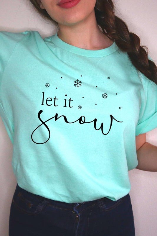 Let it Snow Graphic Tee - Bitsy Gypsy Boutique