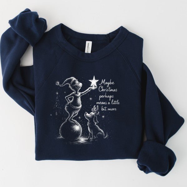 Maybe Christmas Premium Graphic Sweatshirt - Bitsy Gypsy Boutique