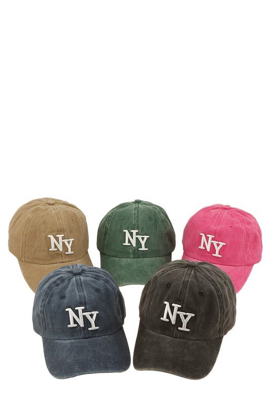NY Embroidery Pigment Cap - Bitsy Gypsy Boutique