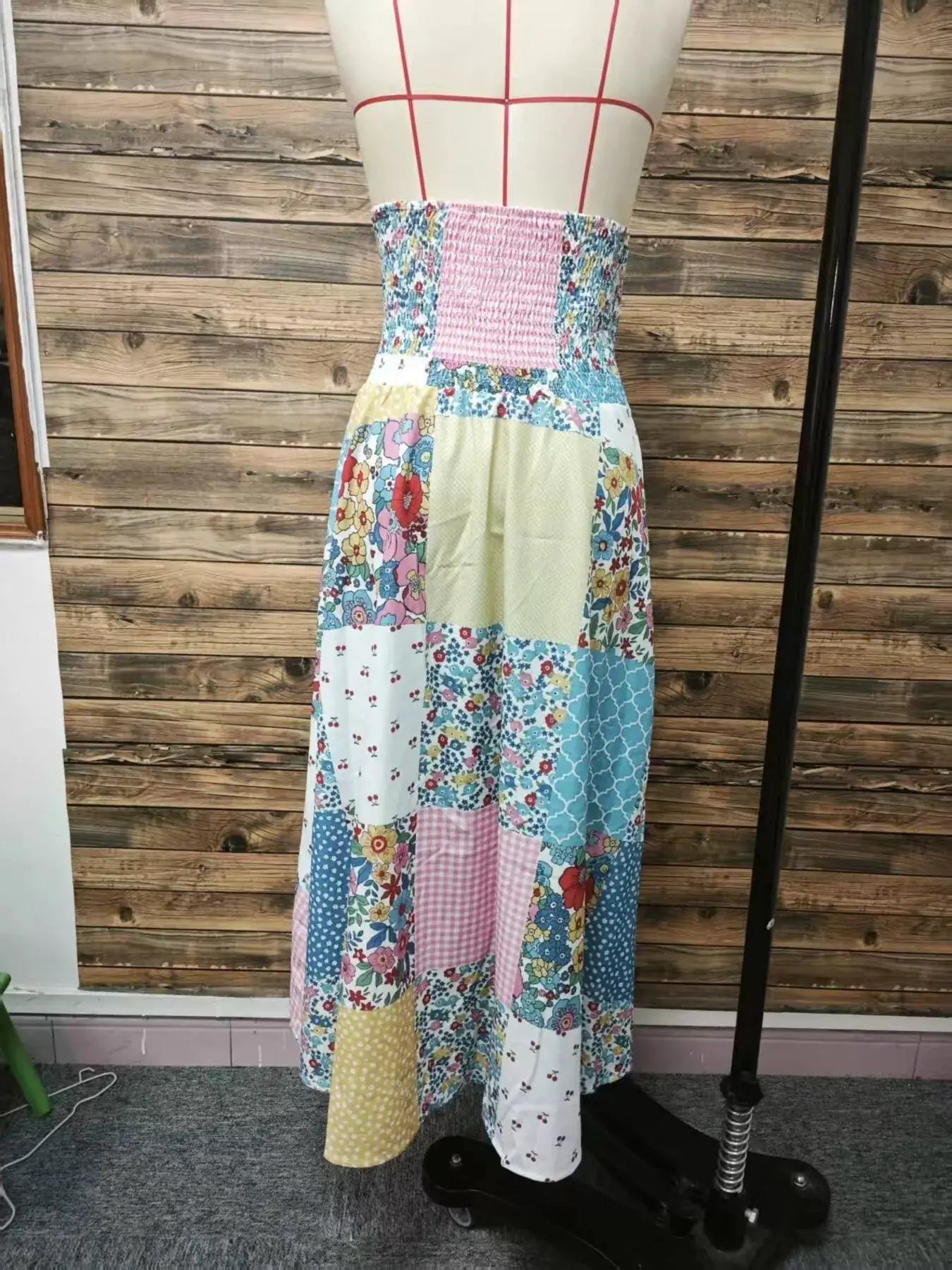 Patchwork Floral Maxi Skirt - Bitsy Gypsy Boutique