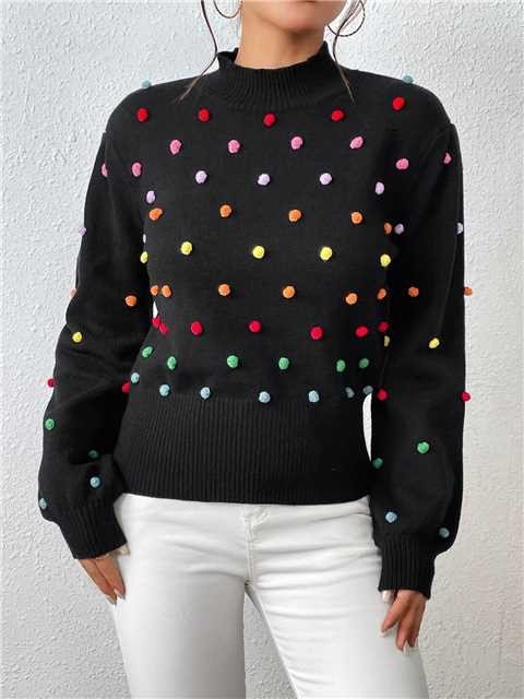 Rainbow Dots Turtleneck - Bitsy Gypsy Boutique