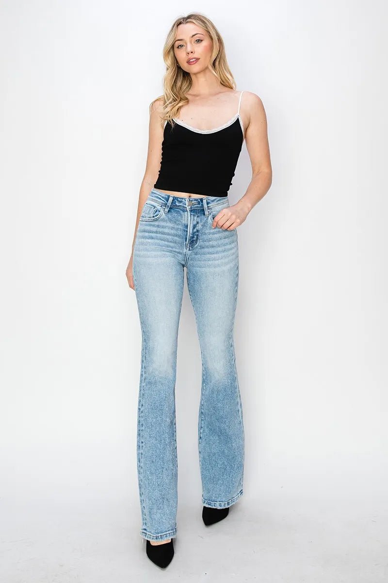 RISEN High Rise Bootcut Jeans - Bitsy Gypsy Boutique