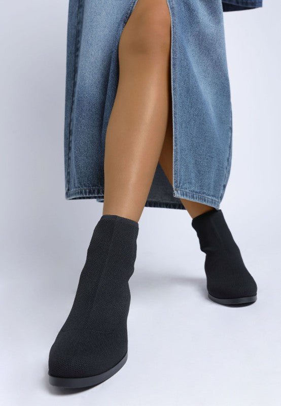 Rosamund Knitted Sock Boots - Bitsy Gypsy Boutique