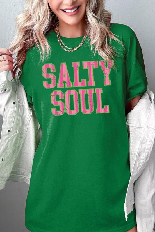 Salty Soul Graphic Heavy Cotton Tee - Bitsy Gypsy Boutique