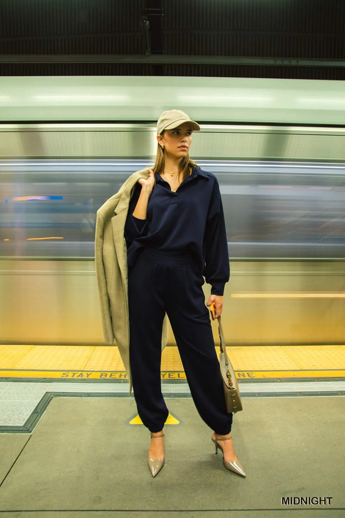 Umgee Drawstring Jogger Pants with Front Seam Detail - Bitsy Gypsy Boutique