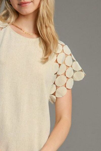 Umgee Full Size Round Neck Mini Dress - Bitsy Gypsy Boutique