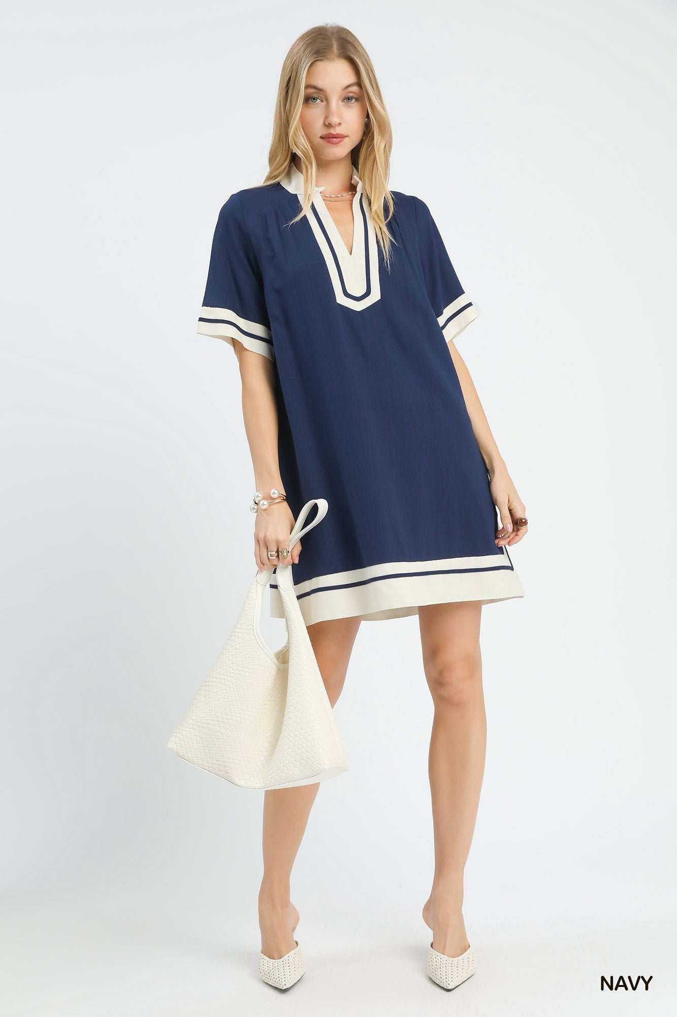 Umgee Linen Rayon Mini Dress - Bitsy Gypsy Boutique