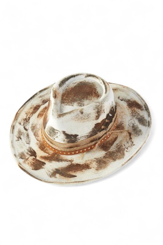 Vintage Inspired Distressed Shapable Cowboy Hat - Bitsy Gypsy Boutique
