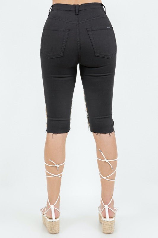 Wild Side Leopard Faux Fur Shorts - Bitsy Gypsy Boutique