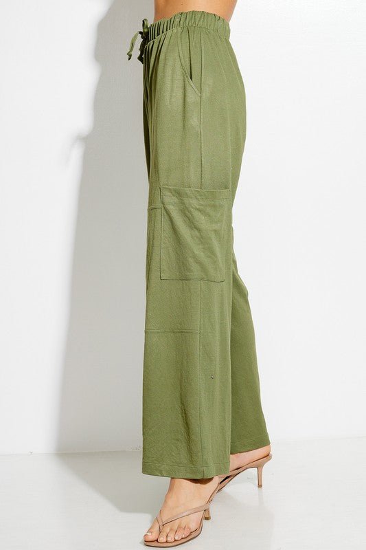 Womens Joggers with Pockets Cargo Pants - Bitsy Gypsy Boutique