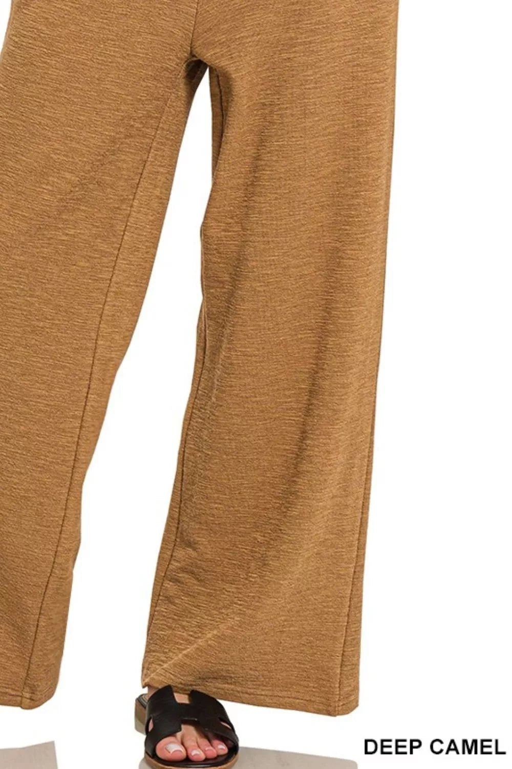Zenana Cotton Slub Wide Leg Pants - Bitsy Gypsy Boutique