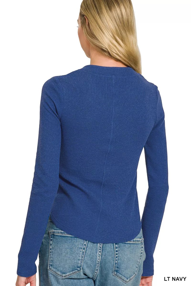 Zenana Double Knit Snap Button Shirts - Bitsy Gypsy Boutique