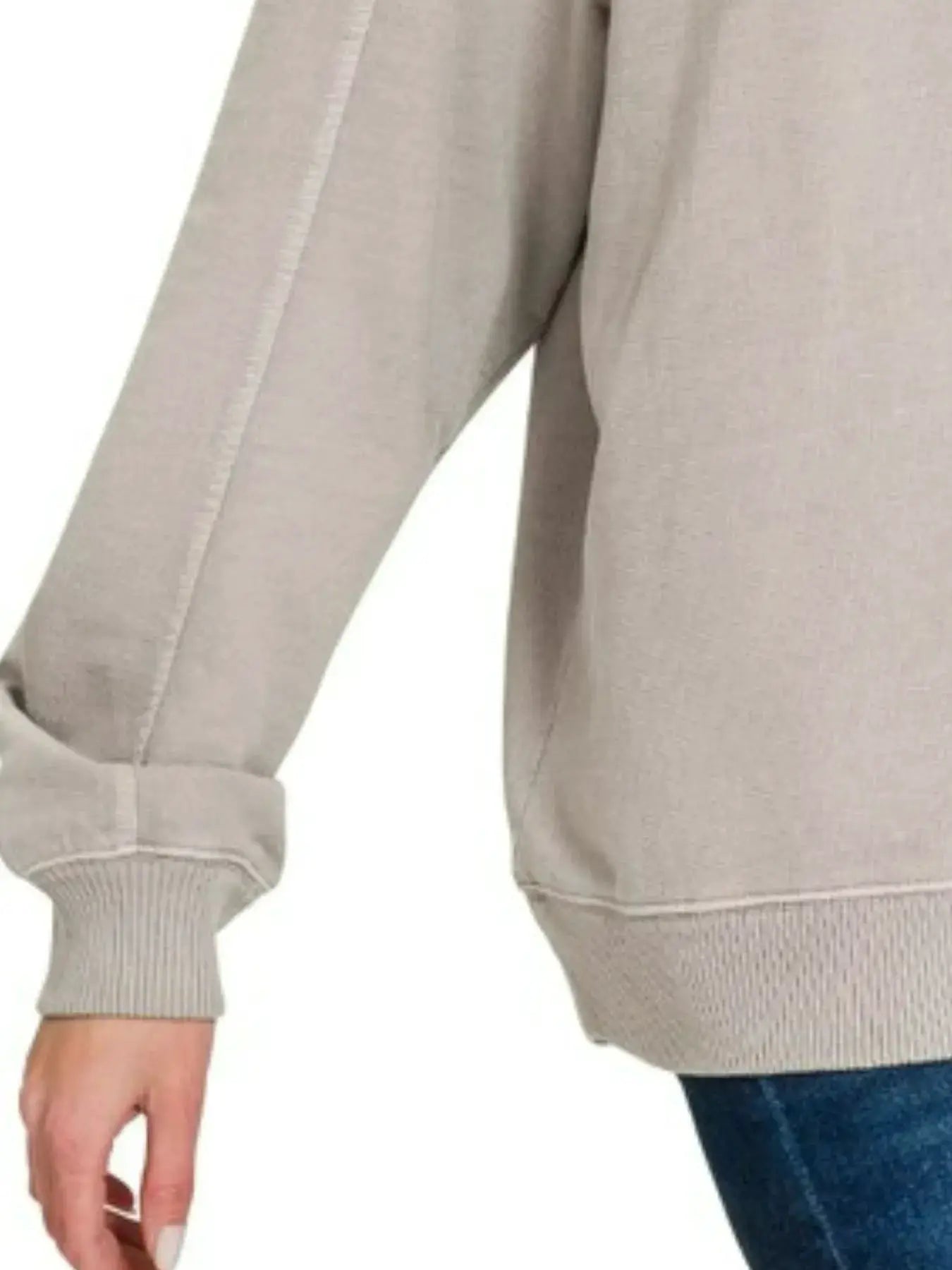 Zenana French Terry Pigment Dye & Enzyme Washing Hoodie by Trendsi