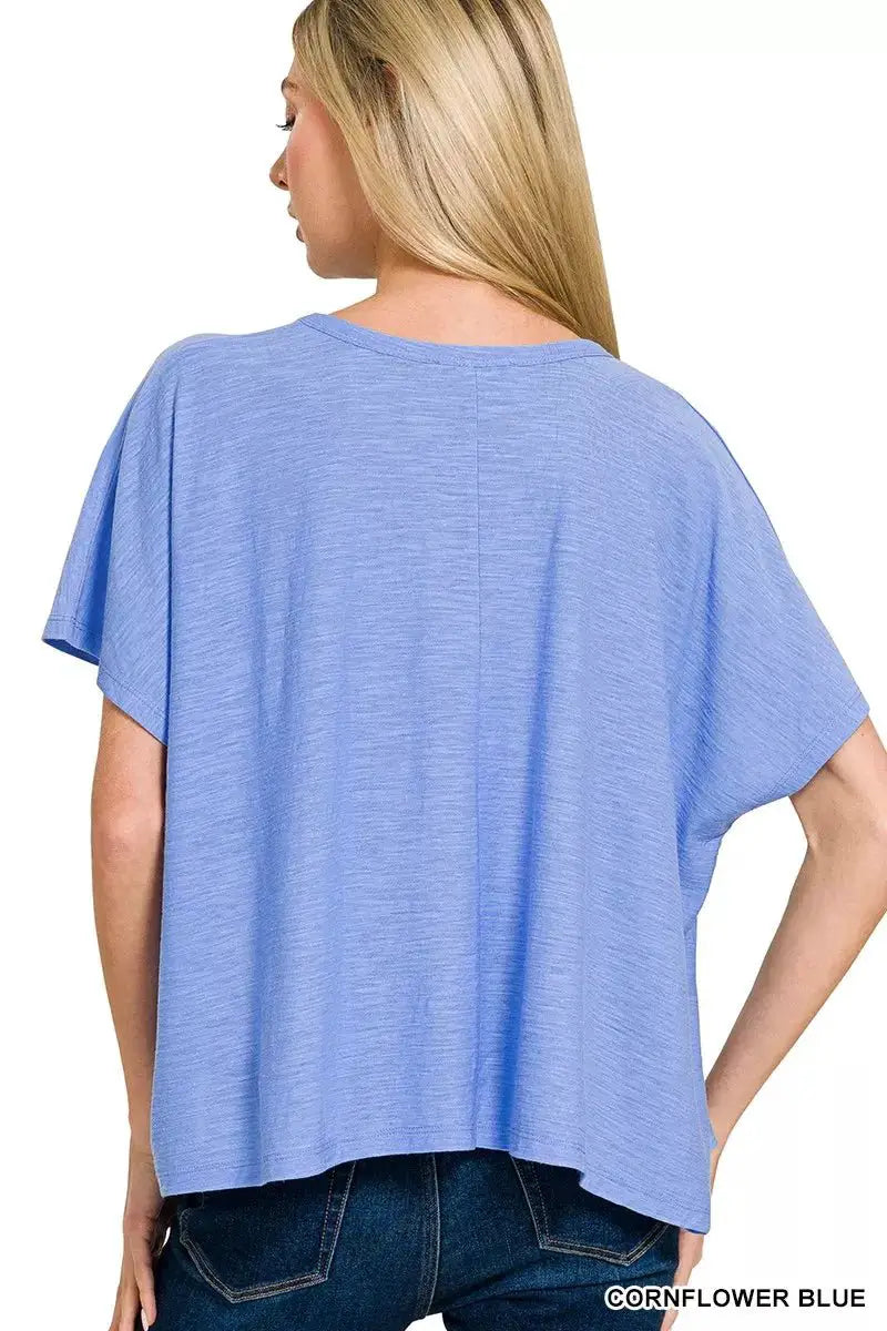 Zenana Round Neck Short Sleeve T-Shirt by Trendsi