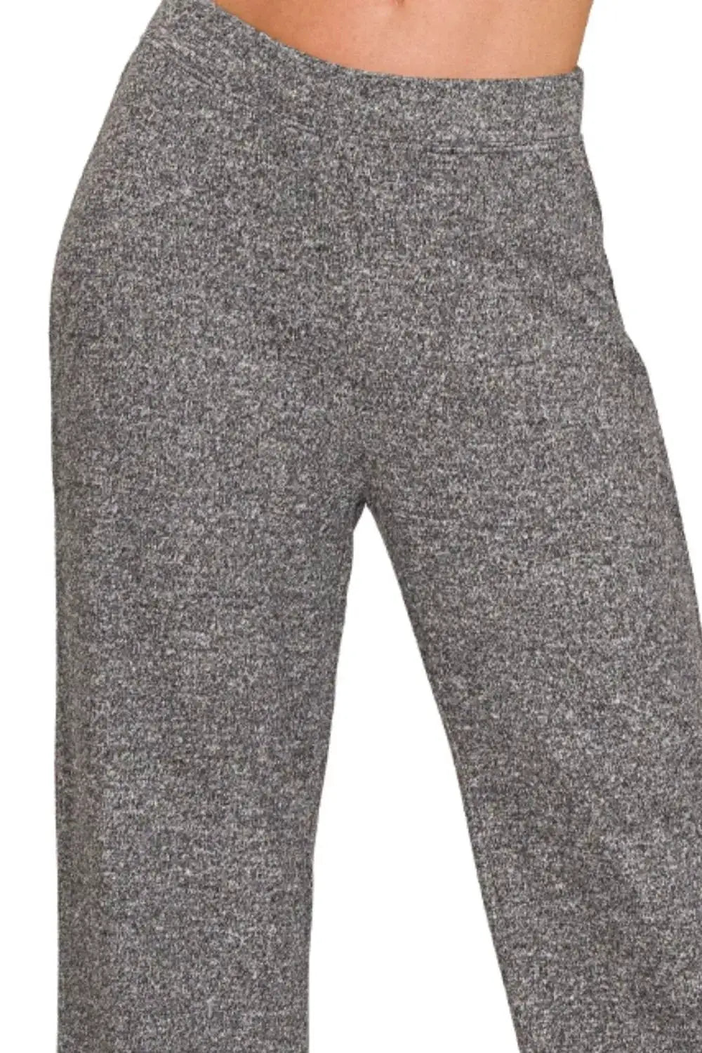 Zenana Soft Elastic Waisted Flare Pants by Trendsi