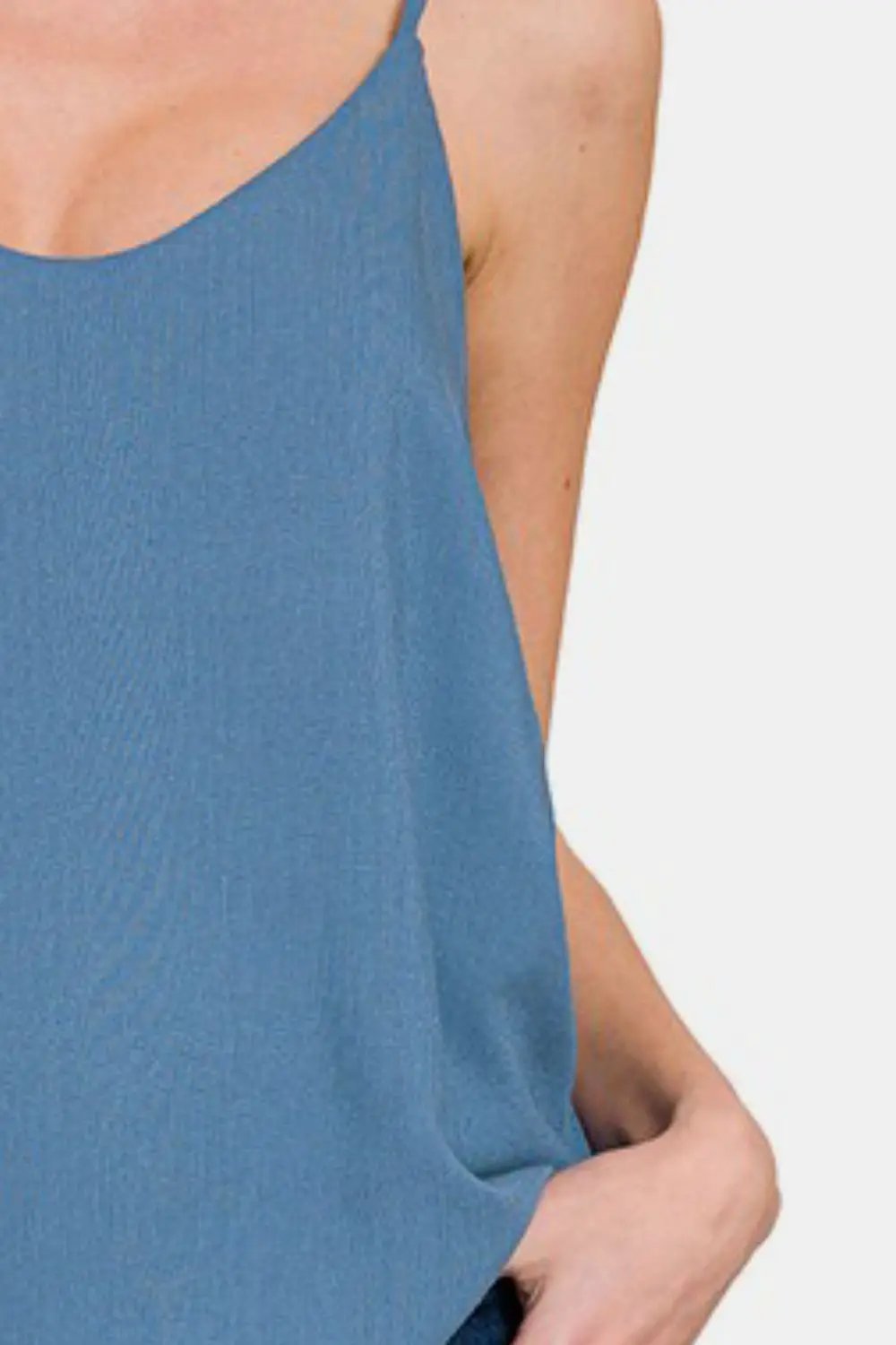 Zenana Two Layered Spaghetti Strap Cami by Trendsi