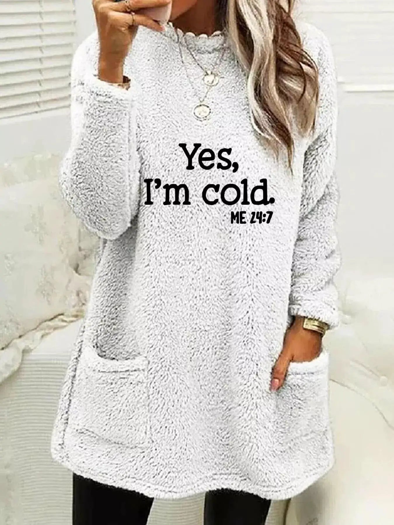 Full Size Letter Long Sleeve Fleece Sweatshirt Plus Size by Trendsi