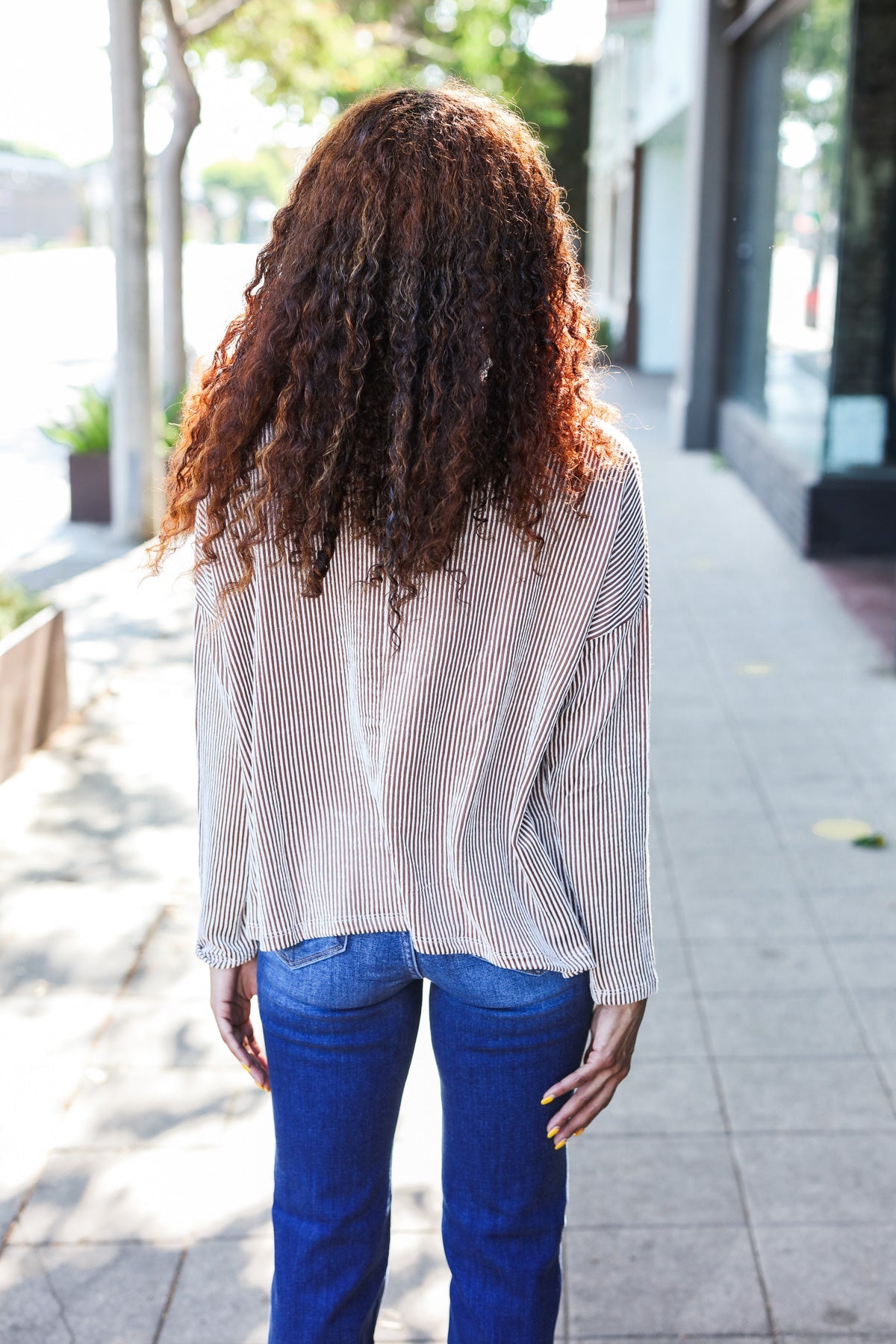 Hello Beautiful Camel Rib Dolman Sweater Top