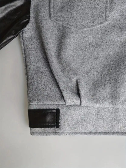Color Block Zip-Up Jacket by Trendsi