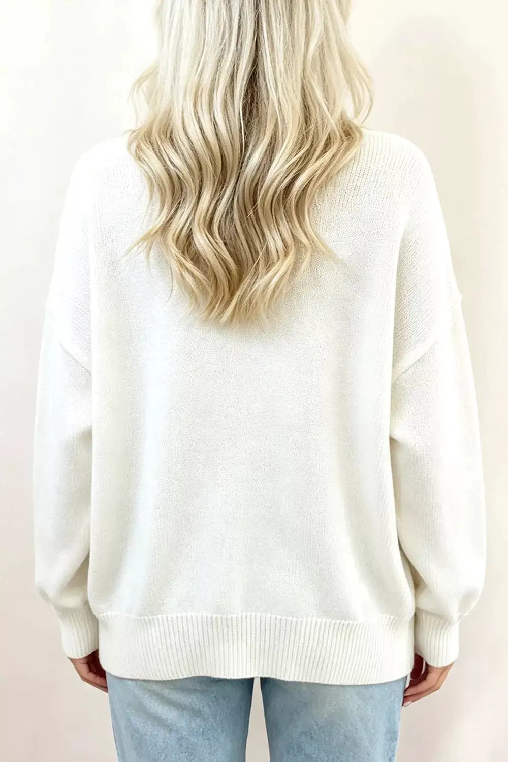 Puppy Graphic Round Neck Sweater by Trendsi
