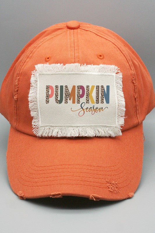 Pumpkin Season Patch Hat