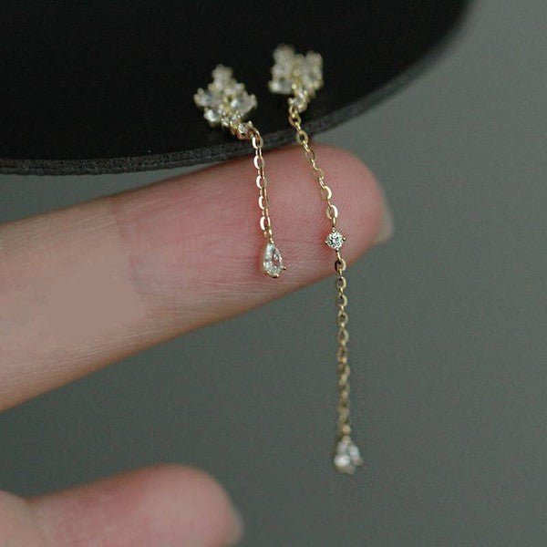 14K Gold Sparkly Star Fairy Earring - Bitsy Gypsy Boutique