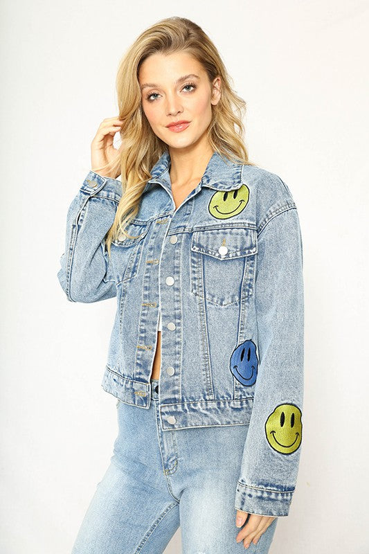 Smiley Denim Jacket