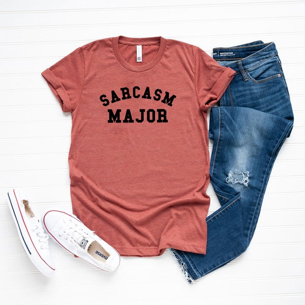 Sarcasm Major Short Sleeve Graphic Tee