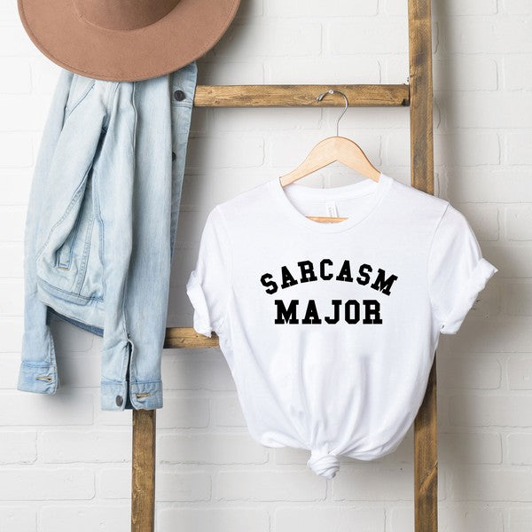 Sarcasm Major Short Sleeve Graphic Tee