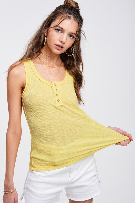 Summer Day Ribbed Tank Top