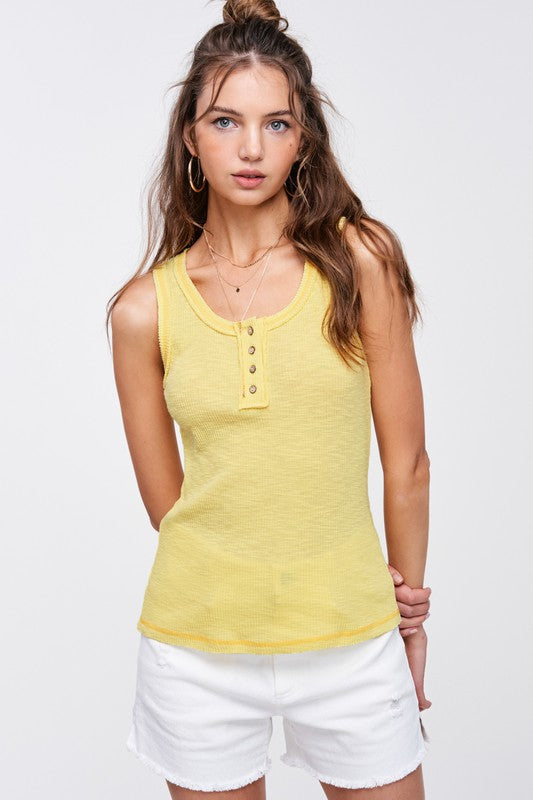 Summer Day Ribbed Tank Top