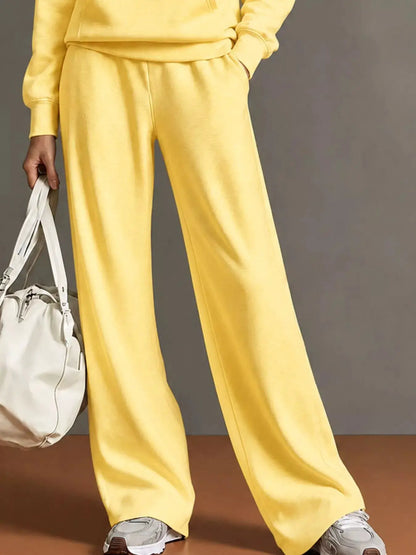 Kangaroo Pocket Hoodie and Pants Set by Trendsi