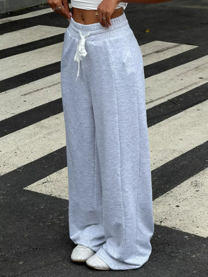 Drawstring Wide-Leg Pants by Trendsi