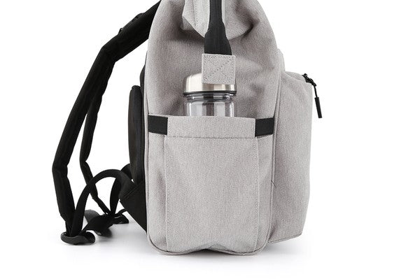 TRAVEL BACKPACK MULTIPLE PICKET DESIGN