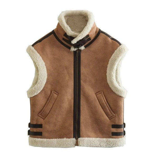 Suede vest