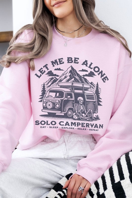 Skeleton relaxing in campervan Sweatshirt