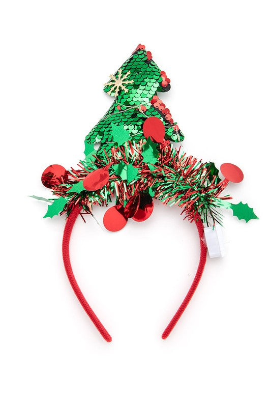 LED Light UP Christmas Headband Set