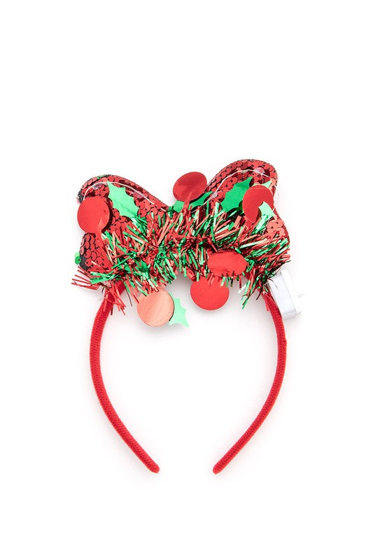 LED Light UP Christmas Headband Set