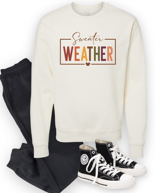 Sweater Weather Graphic Crewneck Sweatshirt