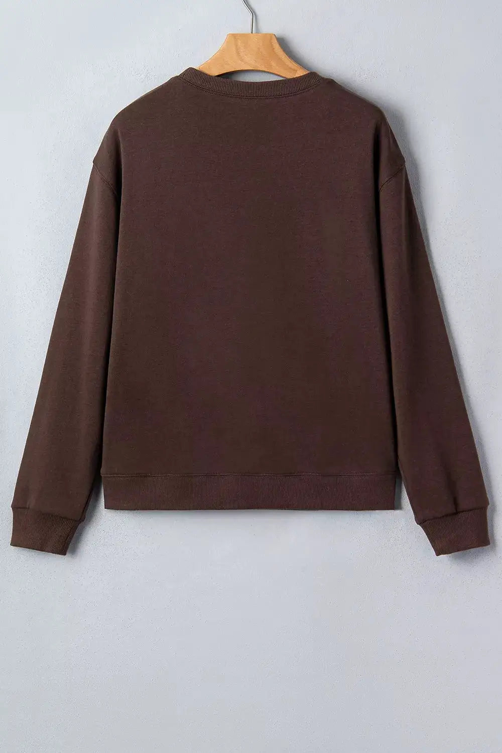 Plaid 'PRAY' Crew Neck Sweatshirt by Trendsi